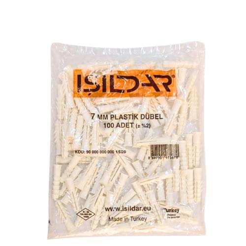 Plastik Dübel — Isildar 7mm (100 ədəd)